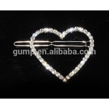 Broche de encargo del rhinestone del corazón